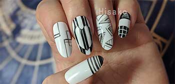 ジェルネイルデザイン ラインアート 直線を描いてみよう Nail Nails Nail